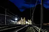 Gotthard-Basistunnel: Erstfeldert Nordportal bei Nacht
