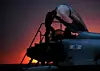 RAF Typhoon Pilot Climbs into the Cockpit Before a Mission Over Libya