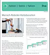 Titelseite des Infoblattes Zahlen | Daten | Fakten Mensch-Roboter-Kollaboration