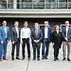 Teilnehmer des 5 G Roundtable vor dem Pressehaus Stuttgart