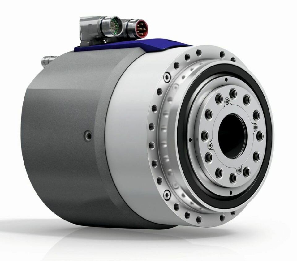 Synchronmotor Antriebssystem, das direkt im Drehpunkt einer Zange integriert werden ...
