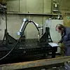 Beim Handwerksbetrieb 'Metallbau Striegel' ist ein kollaborierender Roboter im Einsatz. Er wird zum Schweißen eingesetzt.