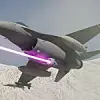 F 16 jet firing directed energy weapon