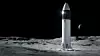 SpaceX Starship HML auf dem Mond.