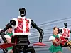 Mit bestickten Westen haben sich die Unitree-Roboter schick gemacht für den Tanz zum chinesischen Neujahrsfest.