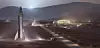 SpaceX Starships auf dem Mars neben Mars Basis Alpha