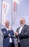 Stephan Pies (l.) folgt bei Bucher Automation Tettnang auf auf Michael Preuß