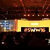 CEO von Dassault Systèmes Solidworks Gian Paolo Bassi spricht in der General Session der Solidworks World 2016 vor mehreren Tausend Zuhörern. (