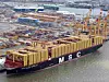 Die MSC Michel Cappellini im Hafen von Bremerhaven, stellvertretend für die MSC-Irina-Reihe der MSC-Reederei.