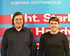 Oliver Eismann (r.), Projektleiter beim Schaufenster Bayreuth im Mittelstand-Digital Zentrum Handwerk in der Handwerkskammer für Oberfranken und sein Kollege Robert Falkenstein.