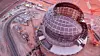 Drone image of the ELT dome construction