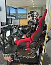 Der PIBOT im Flugsimulator-Cockpit.