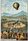 4. Juni 1783: Die Gebrüder Montgolfier lassen in Frankreich einen unbemannten Heißluftballon steigen - und haben damit die Drohne erfunden. Diese ist laut Definition ein unbemanntes Luft- oder Unterwasserfahrzeug, das vom Menschen ferngesteuert wird oder autonom funktioniert.