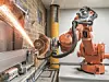 ABB bietet große Roboter, mit denen man auch Schleif- und Trennarbeiten automatisiert erledigen kann