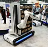 Eine sehr spannende Kombination aus einem autonomem Transportsystem und einem Cobot-Arm gab es am Stand von Neura Robotics zu sehen.