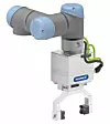 Für die Leichtbauroboter der CB- und e-Serie von Universal Robots bietet Schunk erstmals einen robusten mechatronischen Großhubgreifer zur Werkzeugmaschinenbeladung.