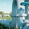 A hydrogen pipeline to houses illustrating the transformation of