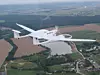Die HY4 von H2FLY bei Testflügen in Slowenien. Das Flugzeug basiert auf dem Motorsegler Taurus G4 des slowenischen Herstellers Pipistrel.