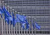 Wehende EU-Fahne,