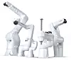 Am Stand von Denso wird gleich eine ganze Reihe unterschiedlicher Roboter zu sehen sein.