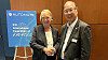 Jane Heffner wurde am 2. Juli 2026 in Frankfurt am Main zur neuen Präsidentin der International Federation of Robotics gewählt (hier neben Takayuki Ito von Fanuc).