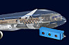 Digitale Präzision im Flugzeugbau: Die Ensenso-3D-Kamera ermöglicht eine exakte Positionierung von Installationspunkten.