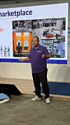 Alexander Mühlens während seines Vortrags auf der Automation Next Conference 2026.