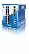 Der full-managed Switch für Profinet und EtherNet/IP Promesh P24+ von Indu-Sol unterstützt OT-Security.
